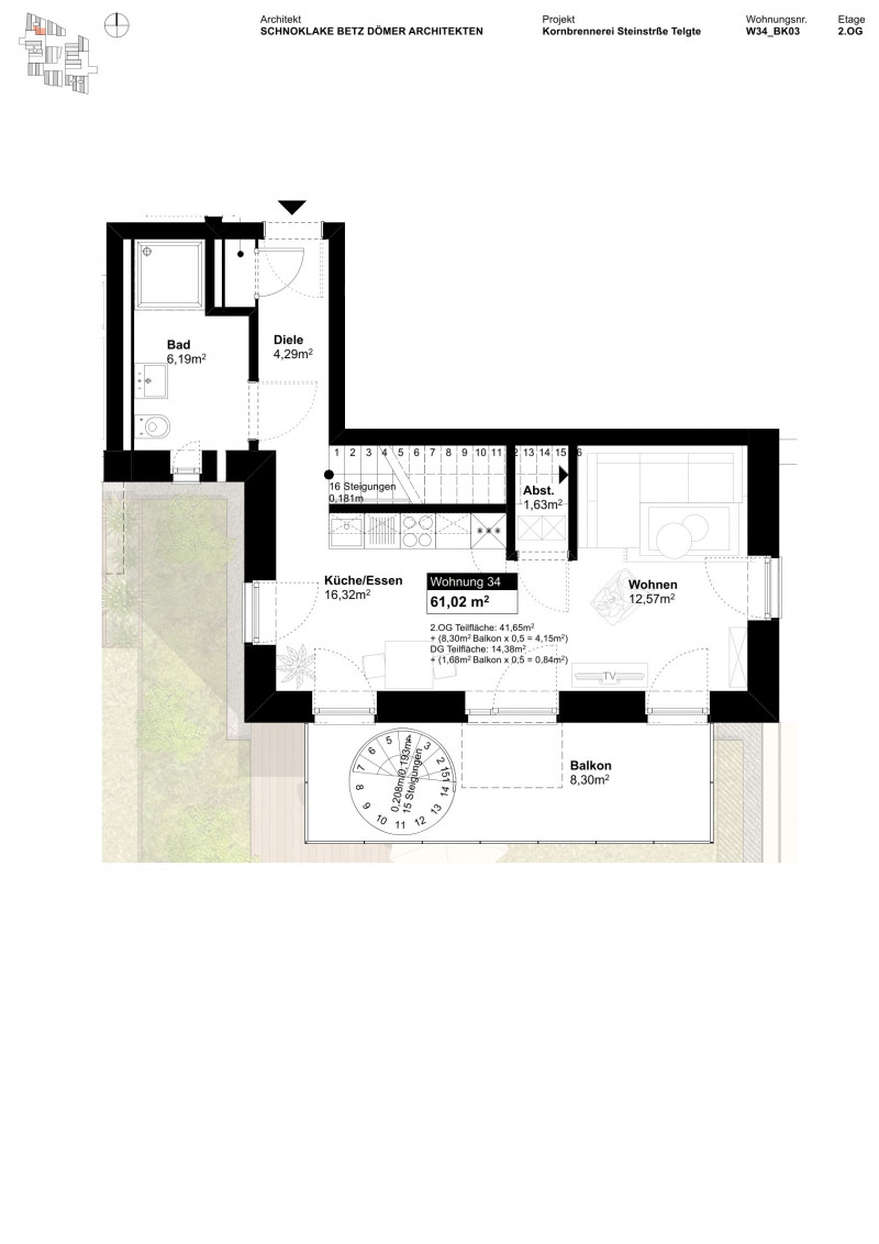 Grundriss Wohnung 1213