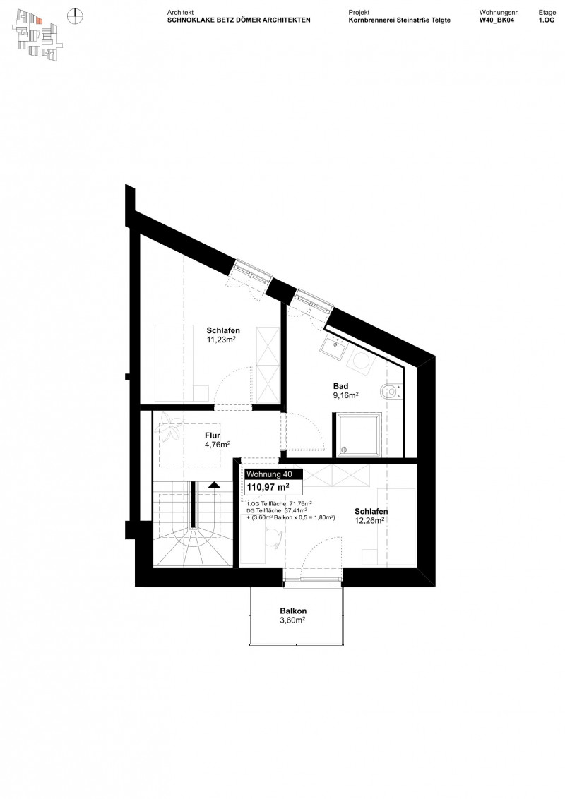 Grundriss Wohnung 1117