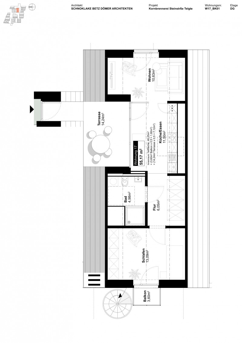 Grundriss Wohnung 3302
