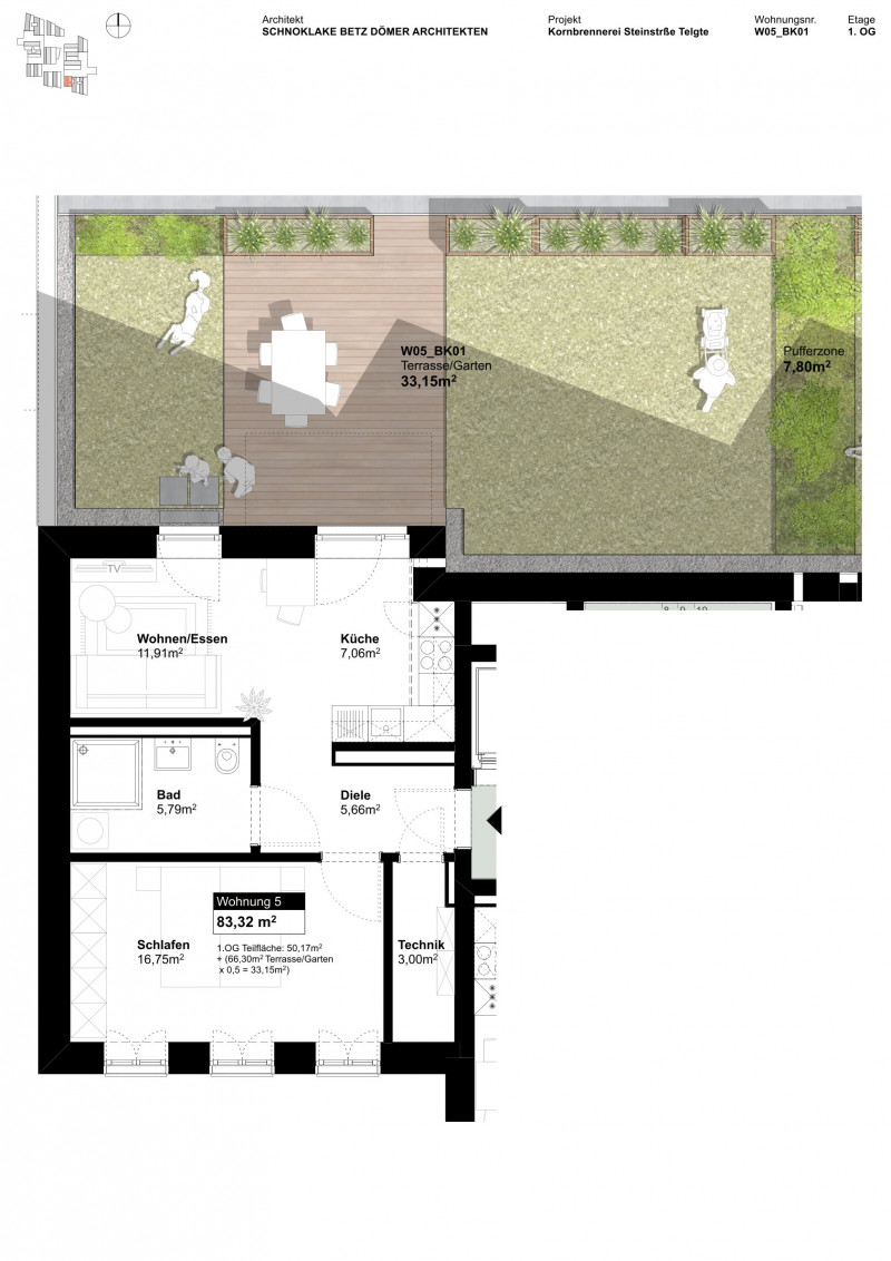 Grundriss Wohnung 3107