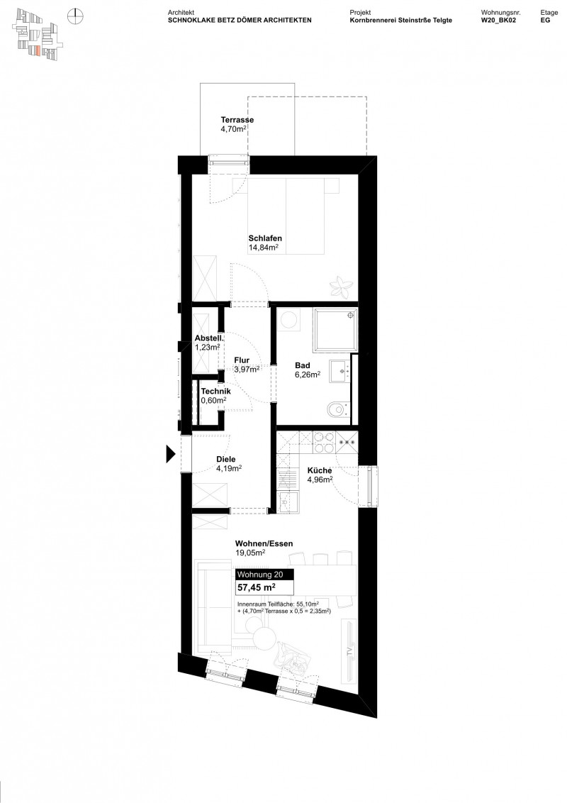 Grundriss Wohnung 4007