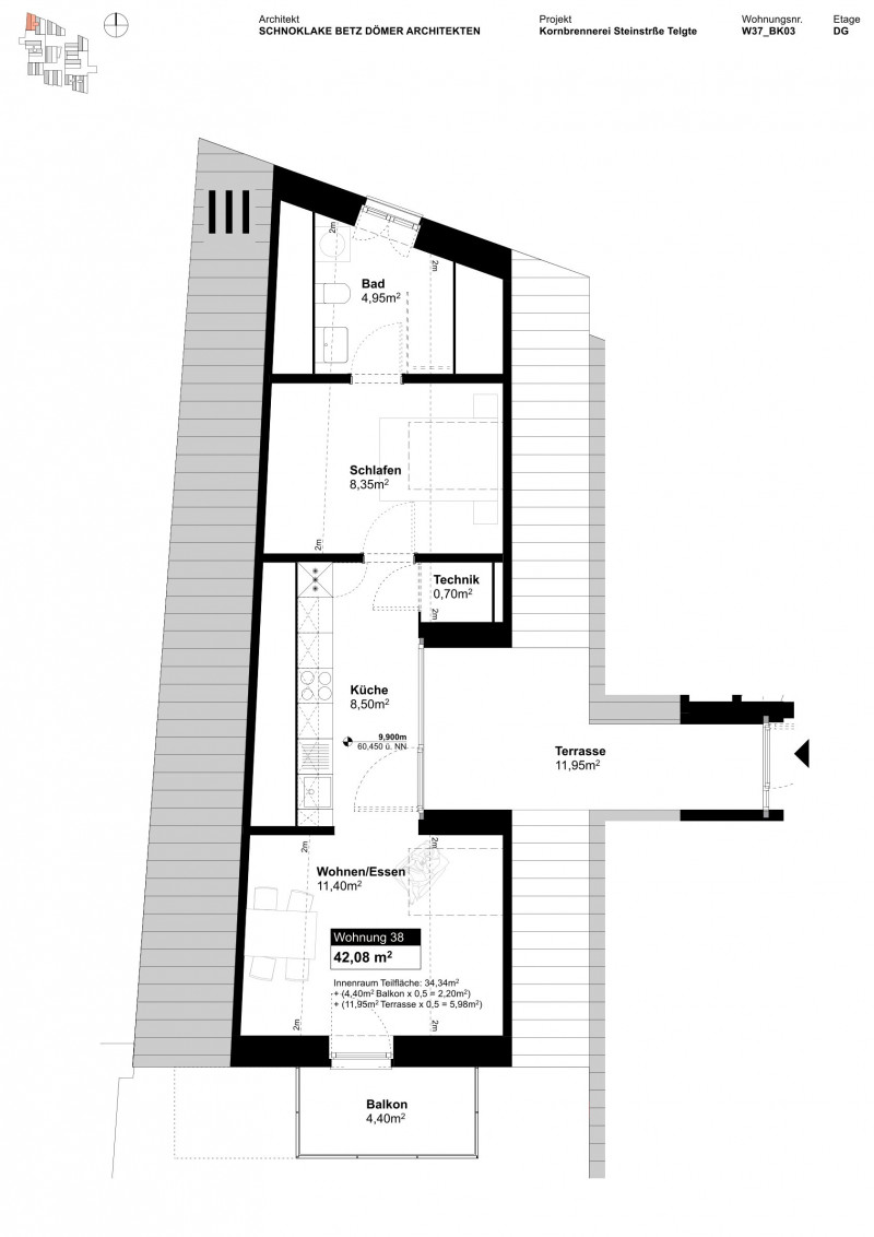 Grundriss Wohnung 1306